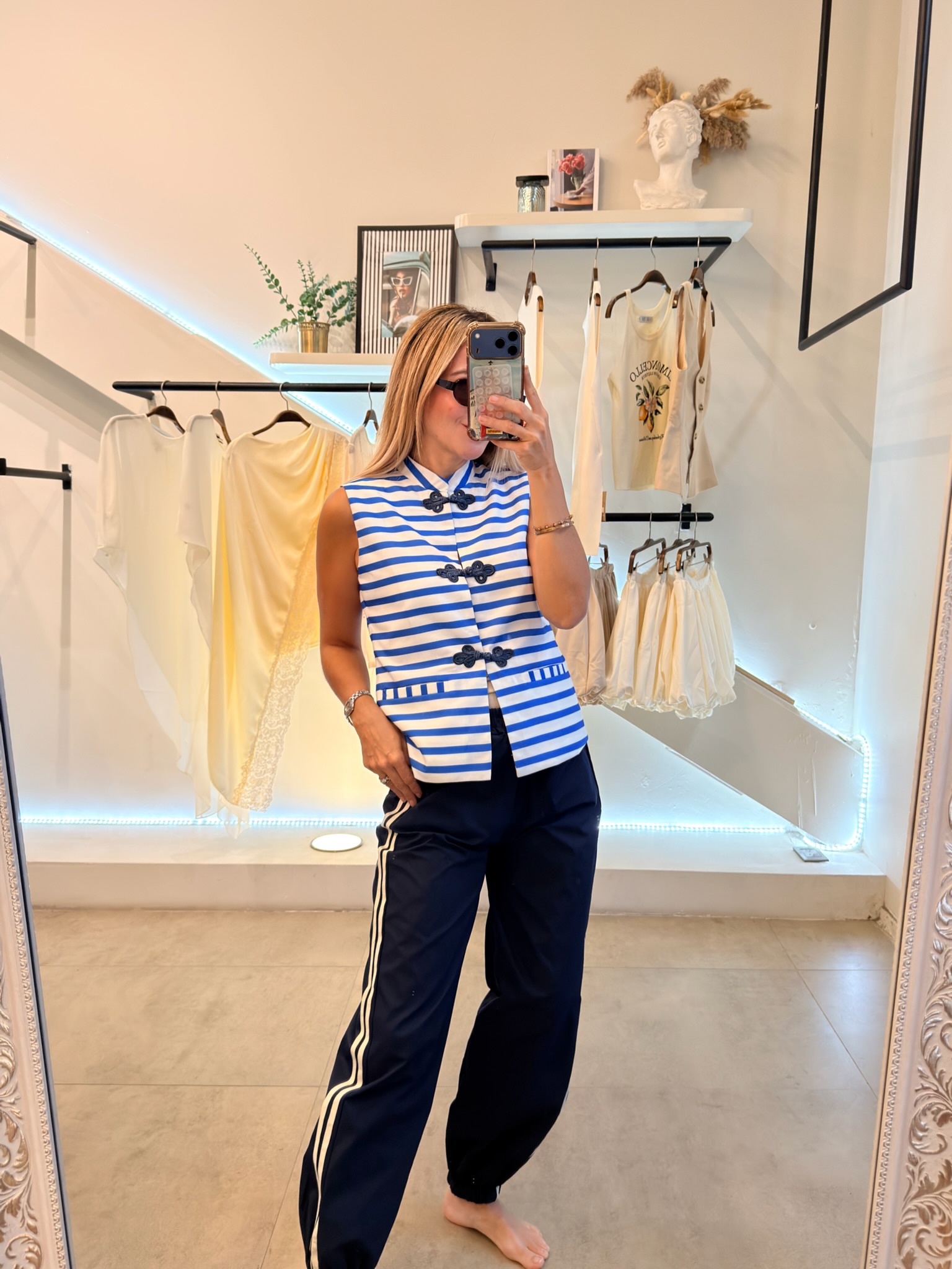 JOGGER LINES BLUE WHITE