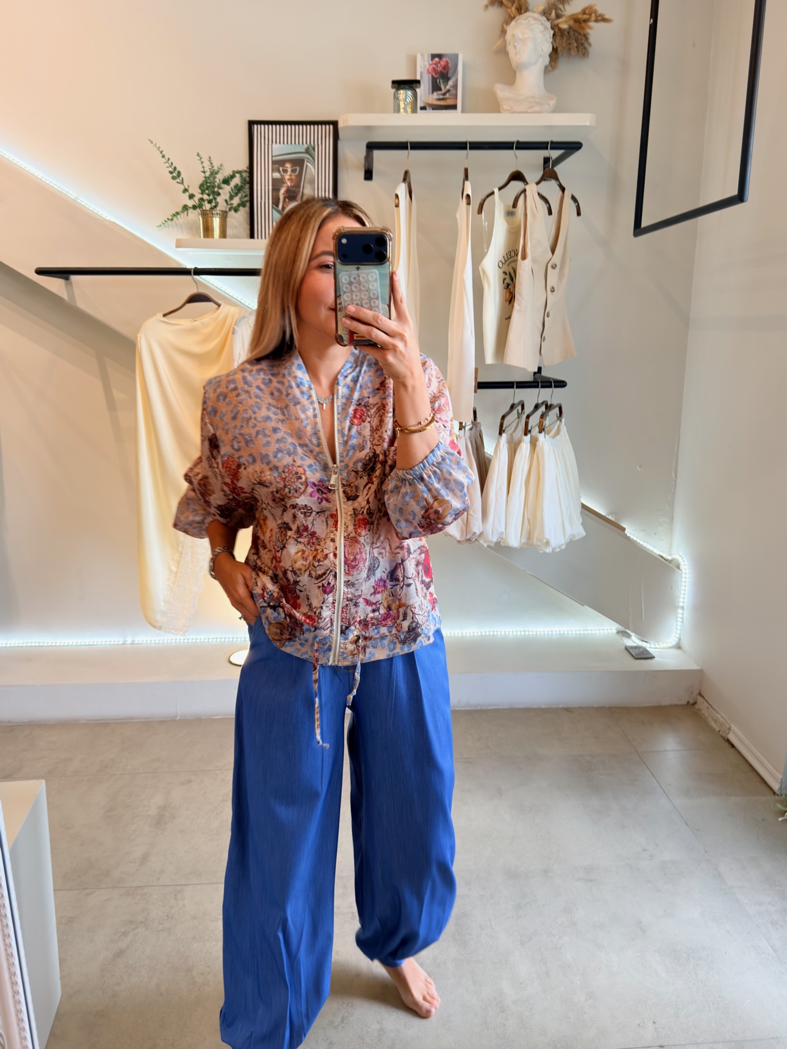BLUSA JACKET FLORAL - Imagen 6