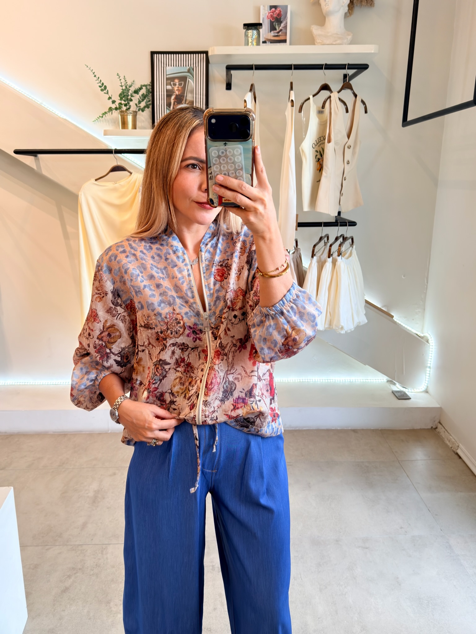 BLUSA JACKET FLORAL - Imagen 7