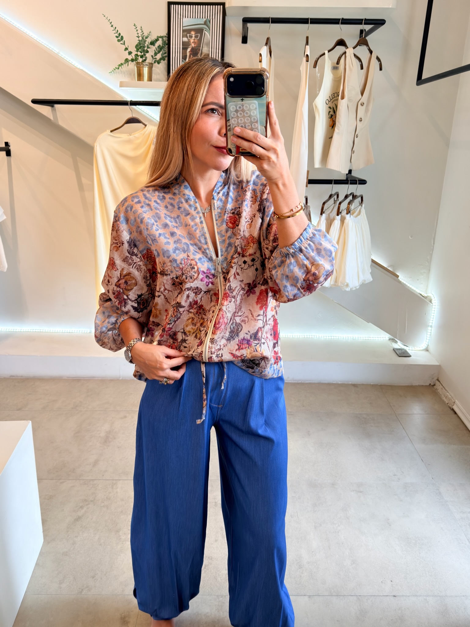 BLUSA JACKET FLORAL - Imagen 8