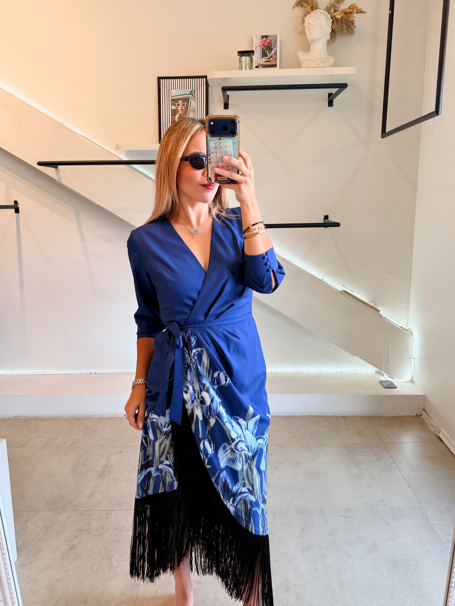 VESTIDO ESPAÑOL BLUE FLECOS - Imagen 4