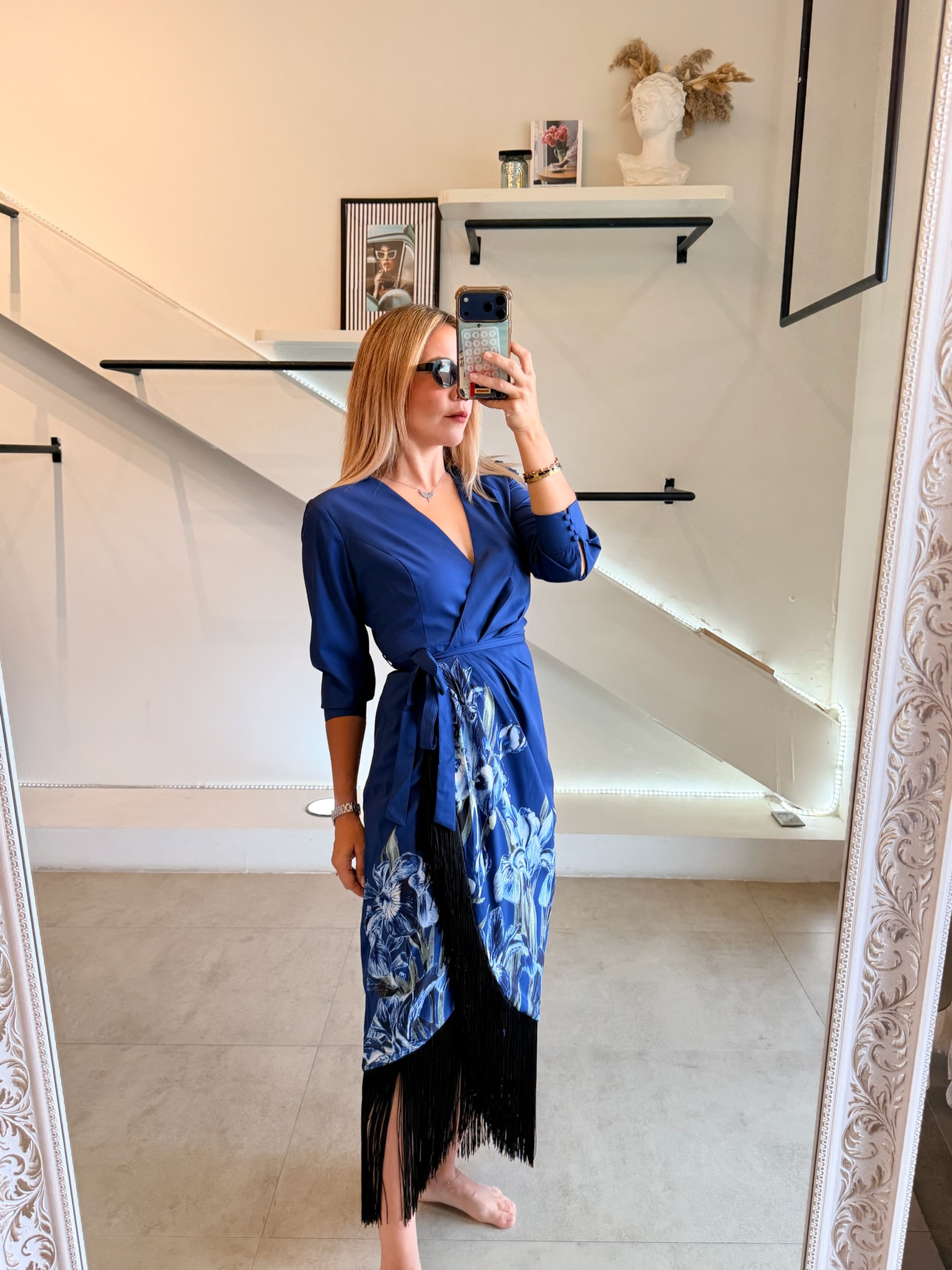 VESTIDO ESPAÑOL BLUE FLECOS - Imagen 3