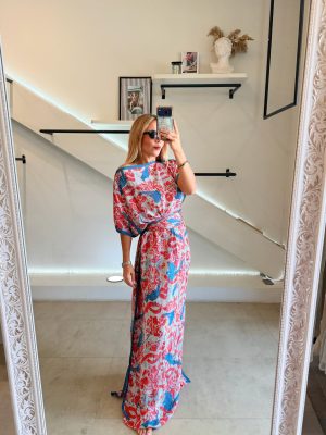 VESTIDO PLISADO PINK BLUE