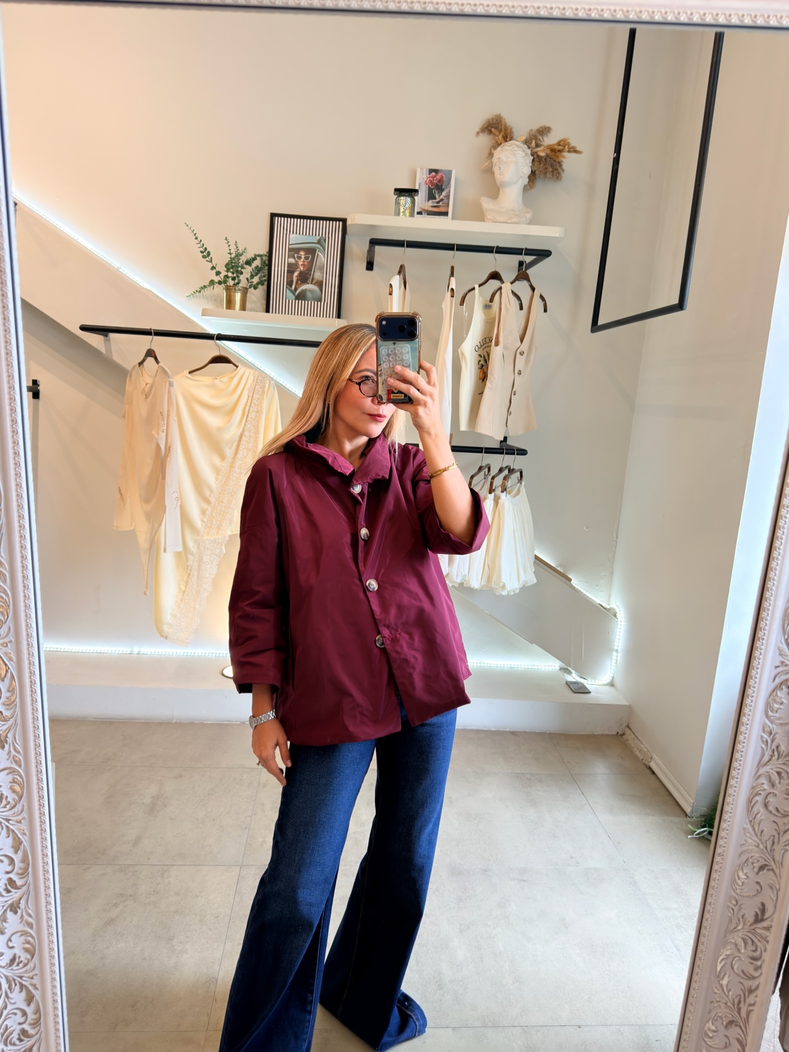 BOMBER JACKET BURGUNDY - Imagen 6