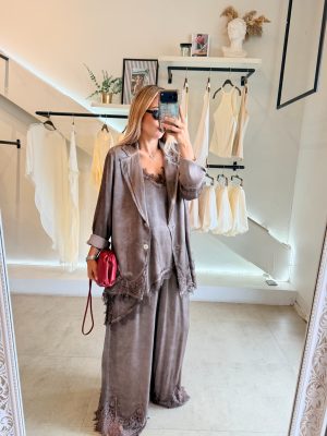BLAZER ITALIANO BROWN LACE