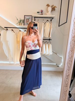 FALDA ITALIANA BLUE CREAM