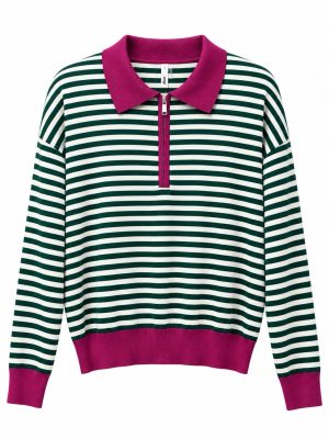 BLUSA RAYAS MAGENTA GREEN