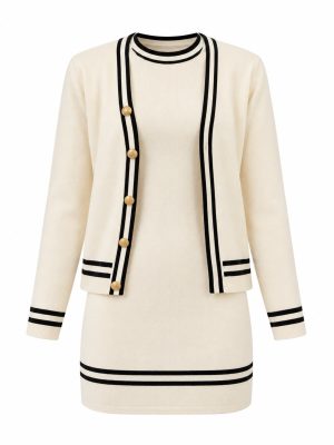 SET VESTIDO SUÉTER IVORY