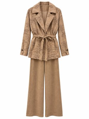 CONJUNTO BORDADO KHAKI