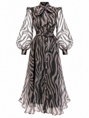 VESTIDO PRINT CORBATÍN