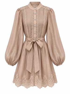 VESTIDO CORTO BROWN