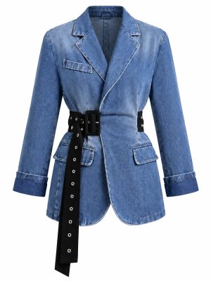 BLAZER DENIM CINTURÓN