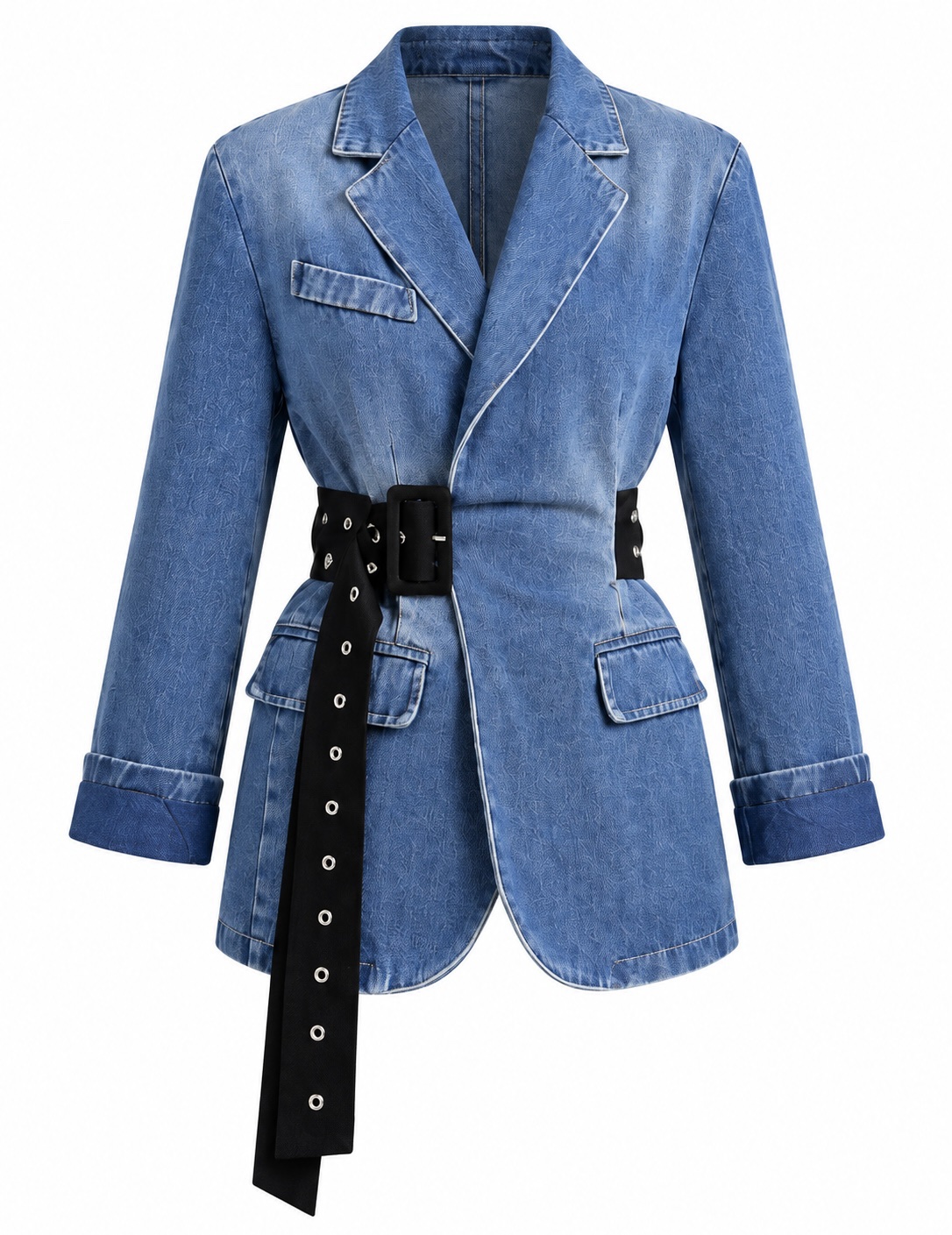 BLAZER DENIM CINTURÓN