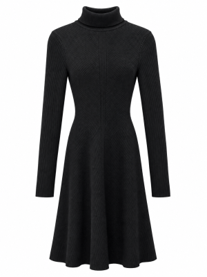 VESTIDO SUÉTER CORTO BLACK