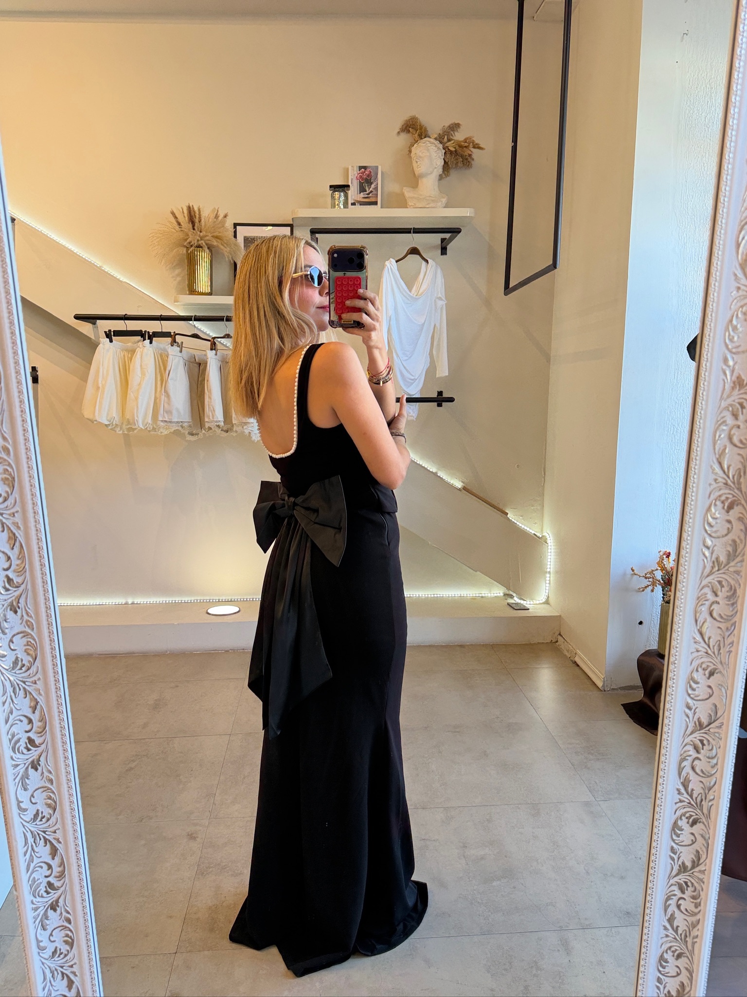VESTIDO BLACK CORSET PERLA - Imagen 6