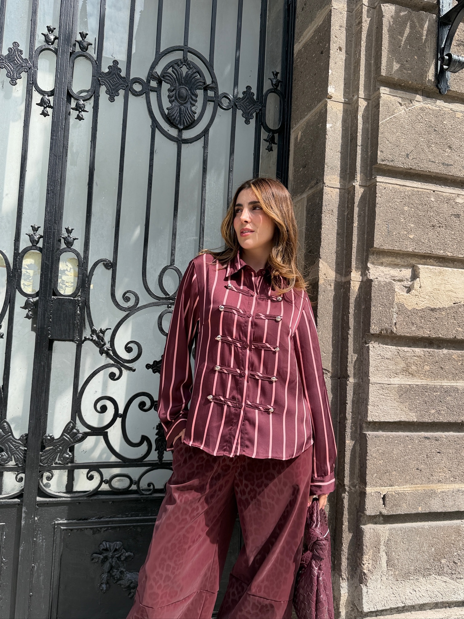 BLUSA BURGUNDY PINK NAPOLEÓN - Imagen 6