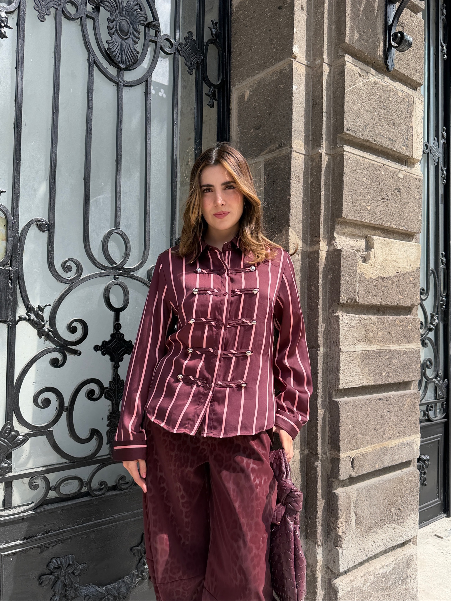 BLUSA BURGUNDY PINK NAPOLEÓN - Imagen 4