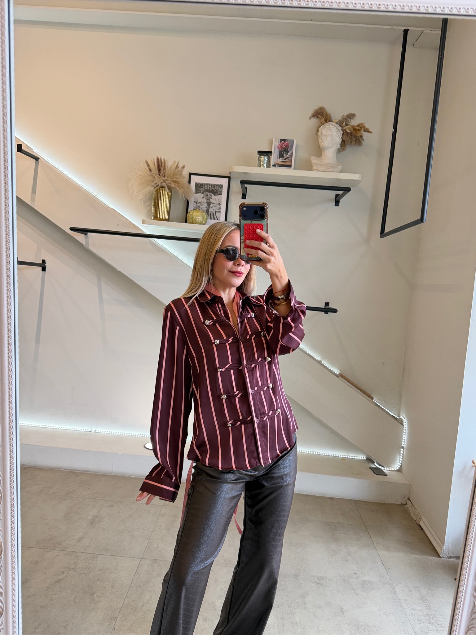 BLUSA BURGUNDY PINK NAPOLEÓN - Imagen 10