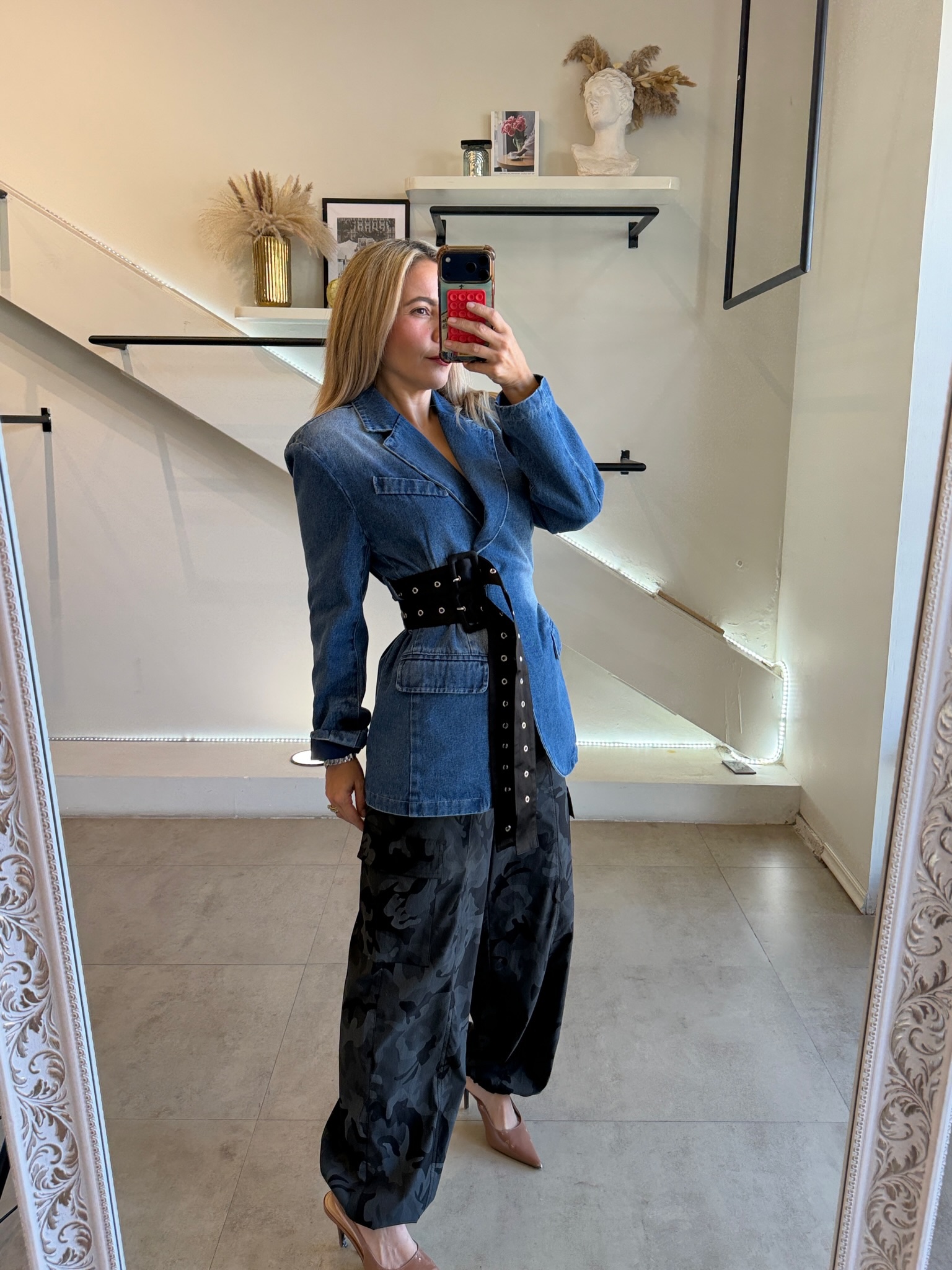 BLAZER DENIM CINTURÓN - Imagen 7