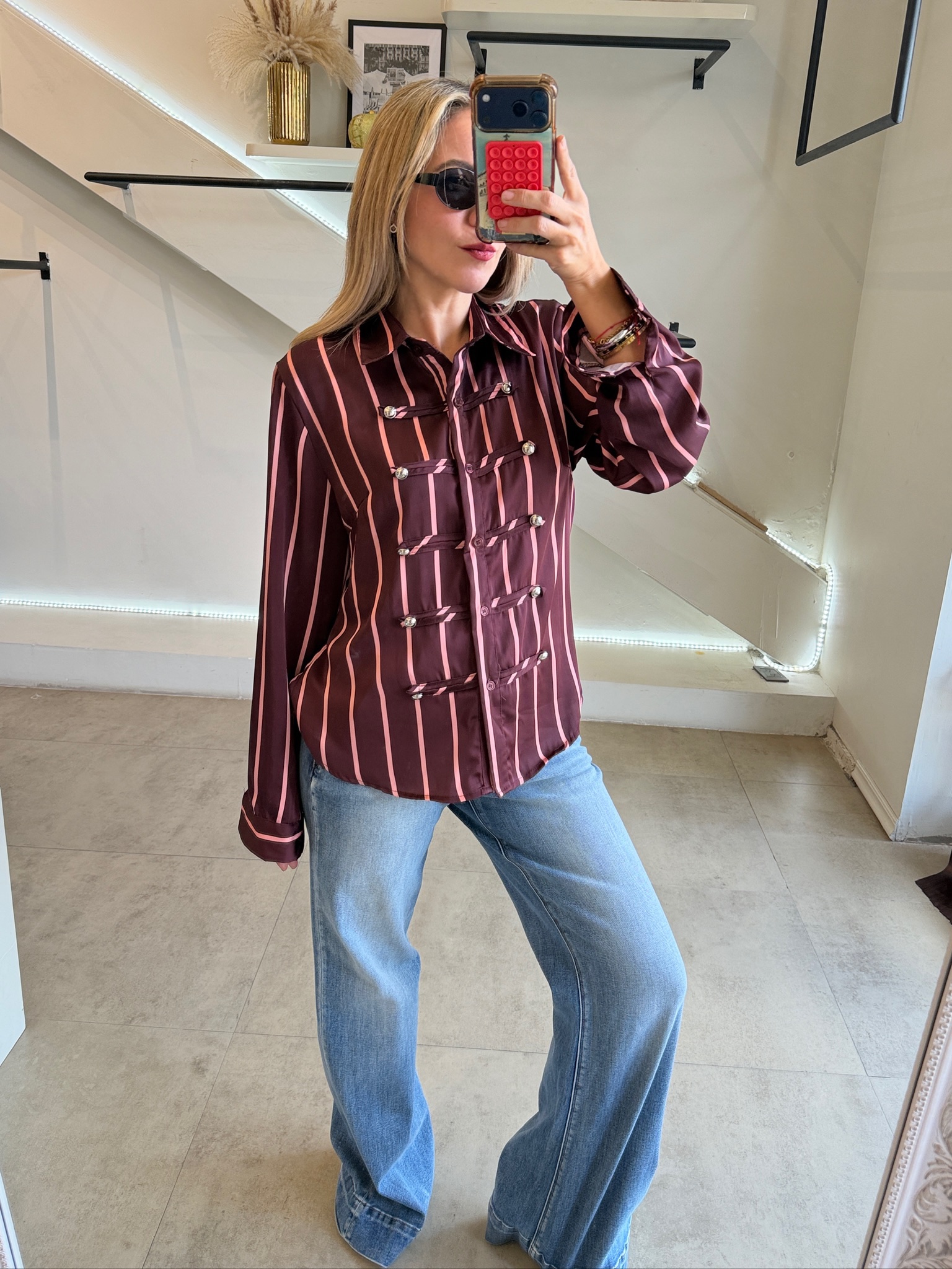 BLUSA BURGUNDY PINK NAPOLEÓN - Imagen 12