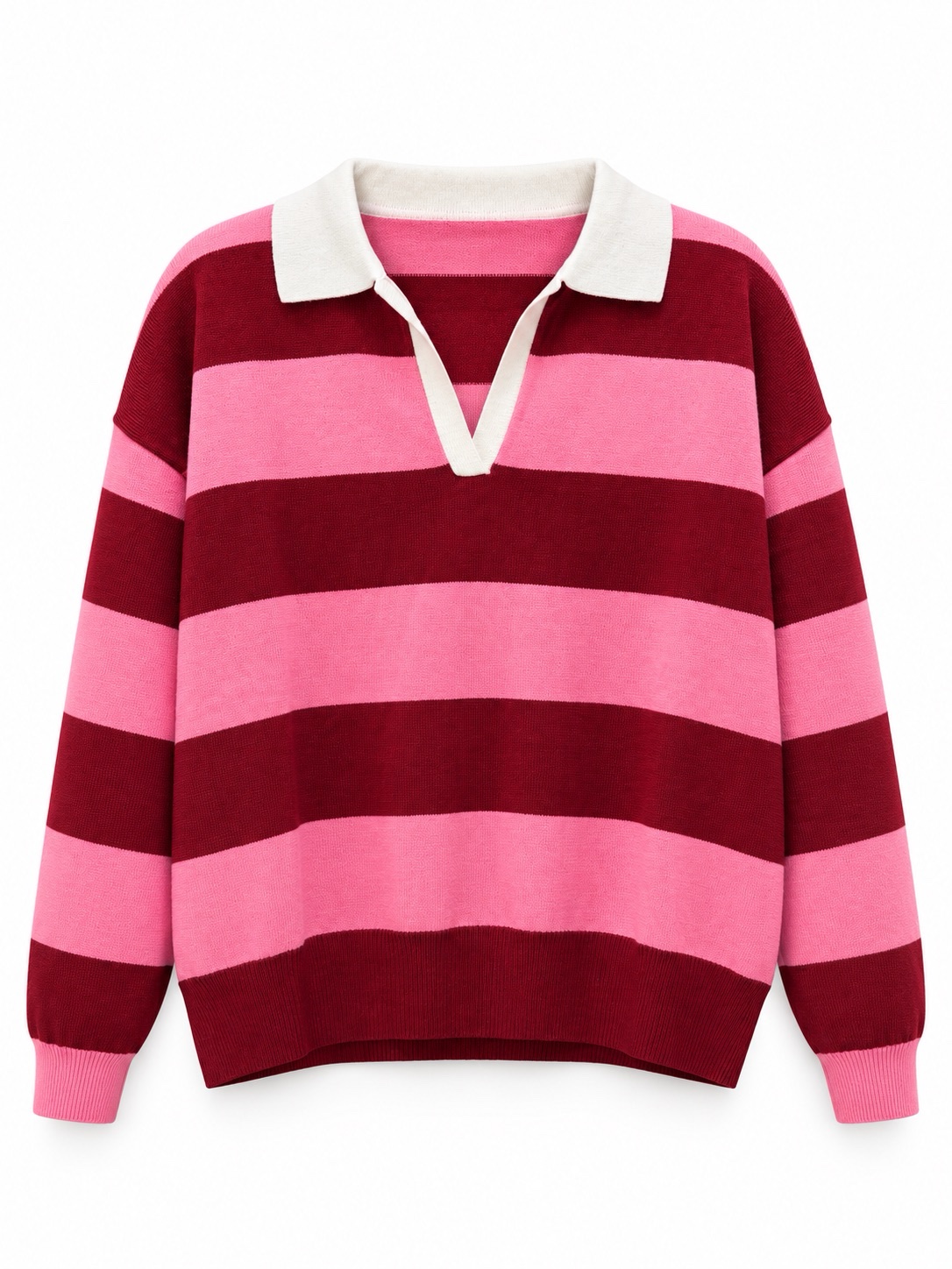 SUÉTER RAYAS PINK RED