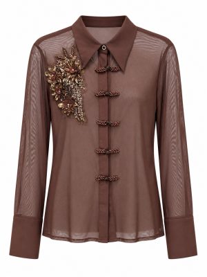 BLUSA MESH BROWN