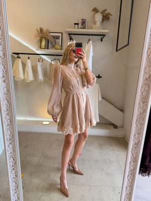 VESTIDO CORTO BROWN